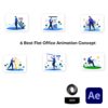 6 Office & Marketing Lottie Animation For App & Web -WebsiteCover- Studious31