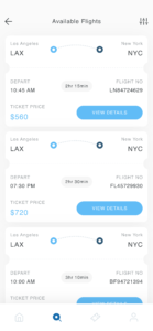 Flight Ticket Booking UI Design Adobe XD Template 2 - Studious31