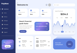 Payment Admin Dashboard UI Design Template Adobe XD Dark Version - Studious31