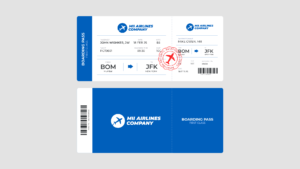 Flight Ticket & Boarding Pass UI Concept Design Adobe XD & Figma Template 3- Studious31