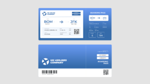 Flight Ticket & Boarding Pass UI Concept Design Adobe XD & Figma Template 4- Studious31