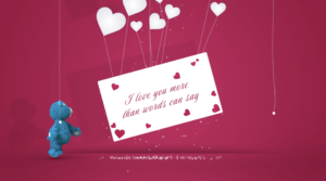 Teddy Bear Wishing Valentines Day After Effects Template 6 - Studious31