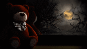 Cursed Teddy Happy Halloween Greetings After Effects Template 1 - Studious31
