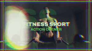 Fitness Sport Action Opener Promo After Effects Template 2 - Studious31