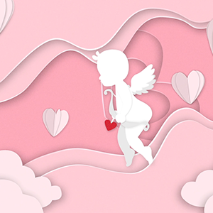 Papercut Valentine Day 2026 Wishing After Effects Template Website Banner - Studious31