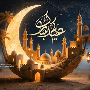 Eid Ul Fitr 2026 Greeting Islamic Ramadan After Effects Template Website Banner - Studious31